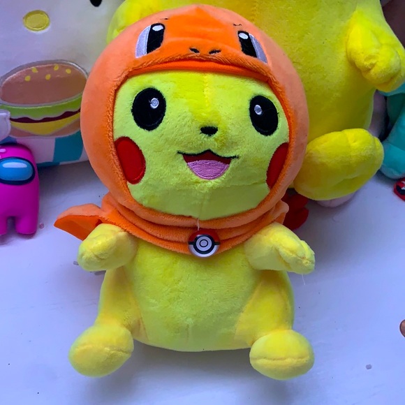 !! pokemon pikachu / charmander plush (sm) !! - Picture 1 of 2